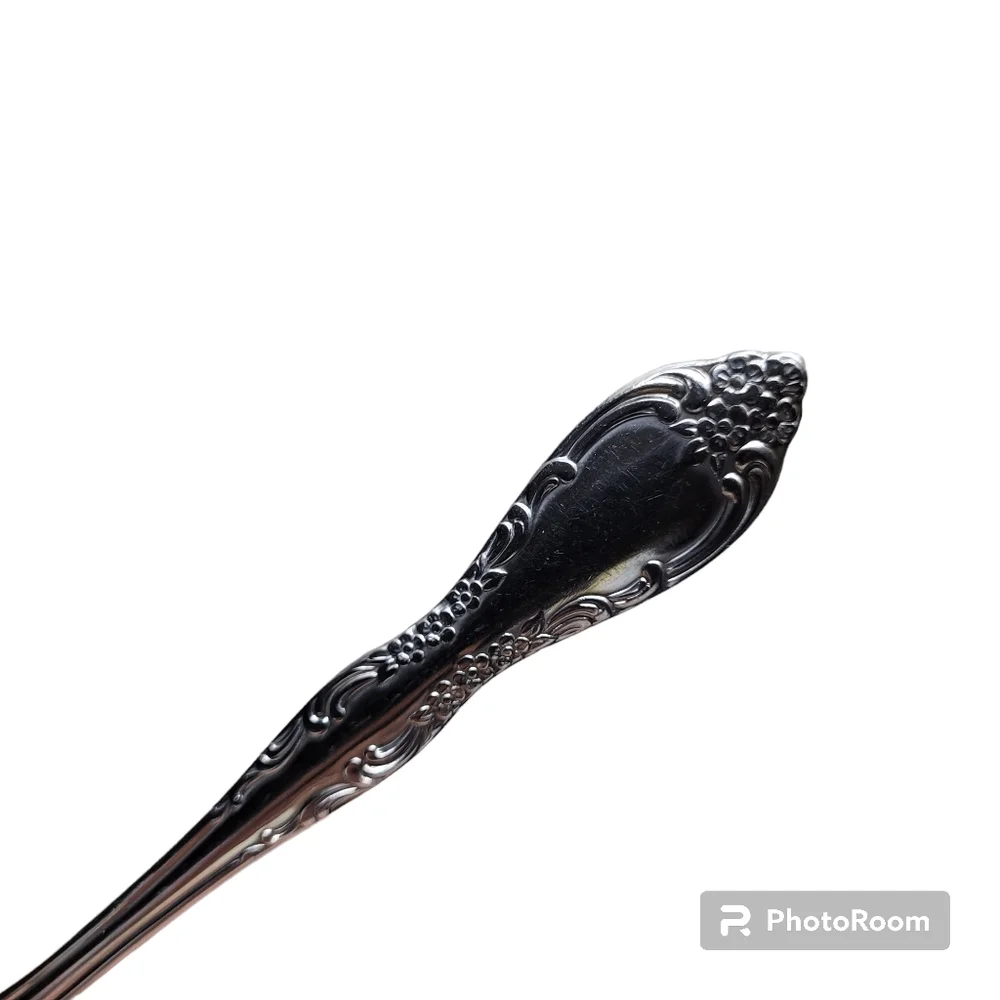 *M5 Onieda silverwear 7" soup dinner spoons Bourbon style pattern set o… - Picture 6 of 9